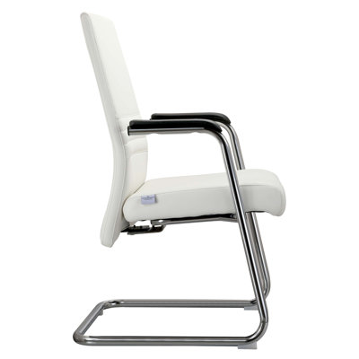 Chaise de bureau rembourrée en cuir Aleen