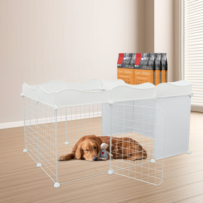 Clôture pour chien avec compartiment de rangement