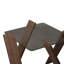 Table basse moderne en chêne foncé 22,4 po x 16,1 po x 22,4 po | 100% panneau de particules enduit de mélamine, épaisseur: 0,7 pouce et verre dépoli: 0,2 pouce | Design élégant et fonctionnel pour le salon ou l'espace détente-1713764550