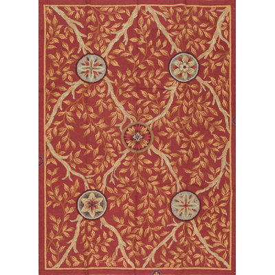 Gros Point Needlepoint Handmade Wool Area Rug