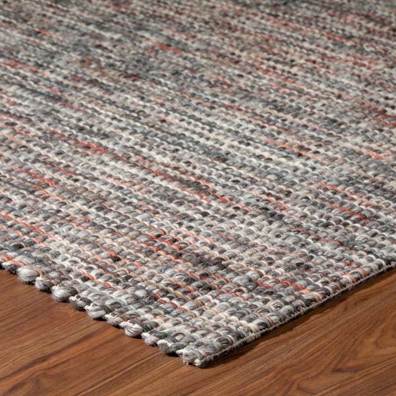 Tapis en laine crocheté à la main Isabell Canyon, Rectangle 2 pi x 3 pi