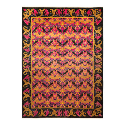 Arts & Crafts One-of-a-Kind 9' 1" X 12' 4" Hand Knotted Area Rug