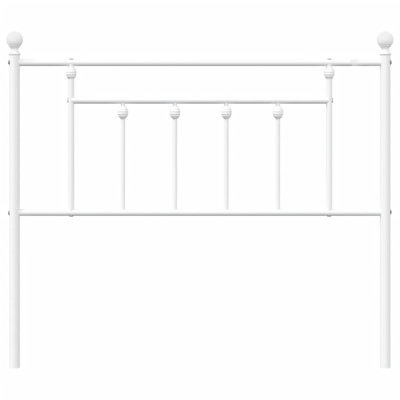 Vidaxl Metal Replace Headboard White