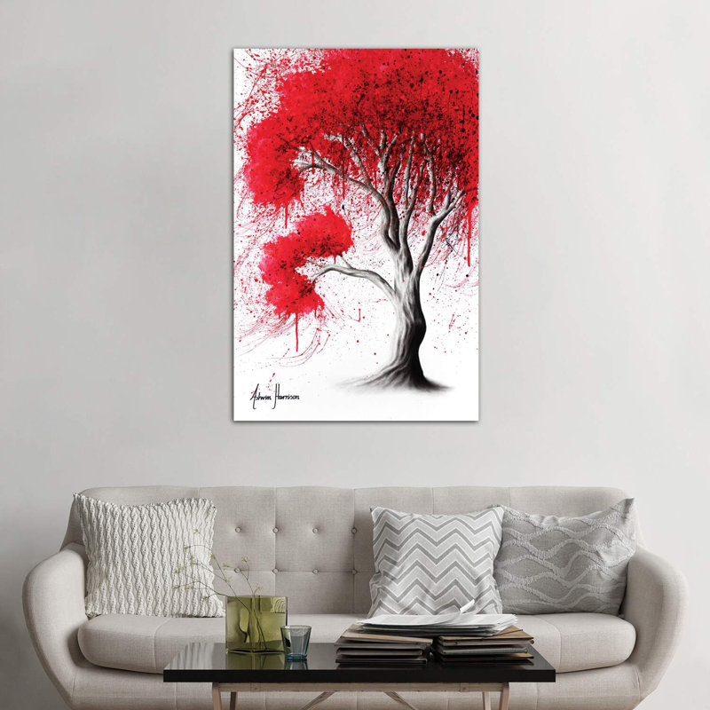 Scarlet Fall Tree by Ashvin Harrison - Wrapped Canvas Print, 152.5 cm H x 101.5 cm W
