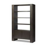 Fisher Bookcase-Smoked Black Veneer