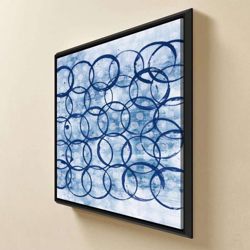 «Eclipse II» par Melissa Averinos - Impression sur toile, 20" H x 20" W, Beveled Floating Frame, Black