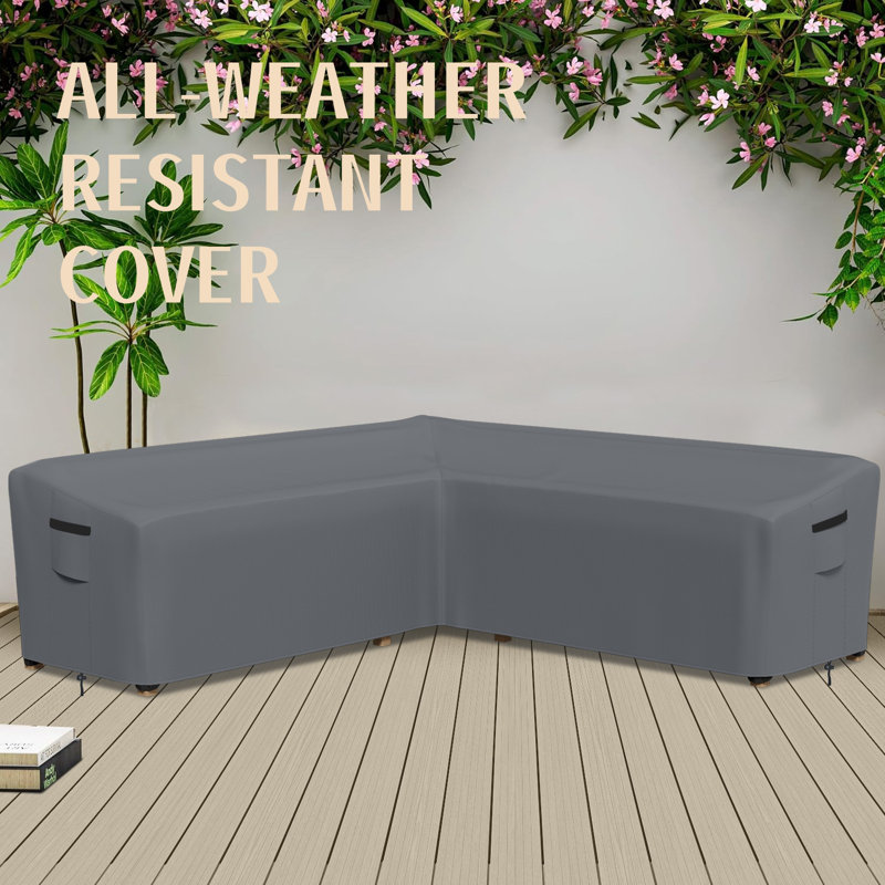 Patio Sectional Cover, Heavy-Duty Waterproof UV-Resistant Outdoor Furniture Cover, 31" H x 100" W x 33" D