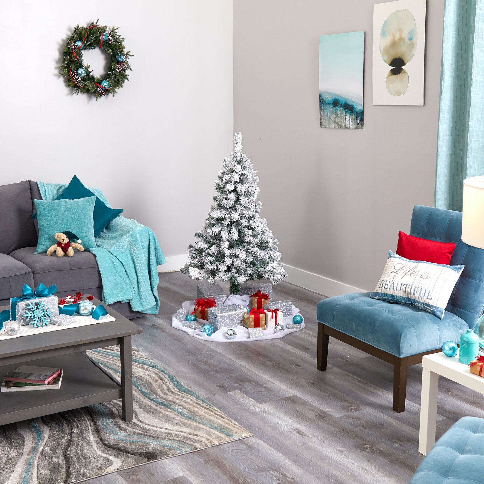 Artificial Christmas Tree, 4' H