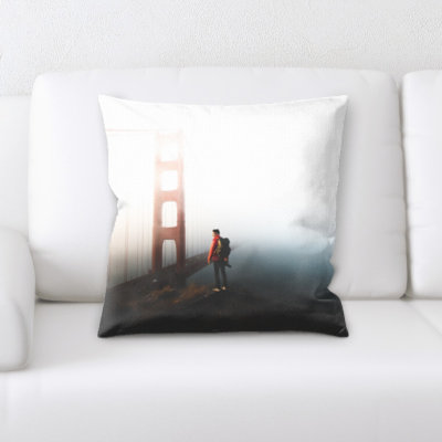 Microsuede Throw Pillow