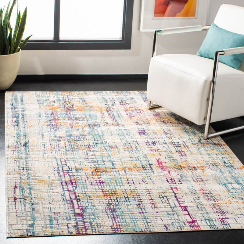 Chauncy Performance Abstract Rug, Rectangle 4' x 6'