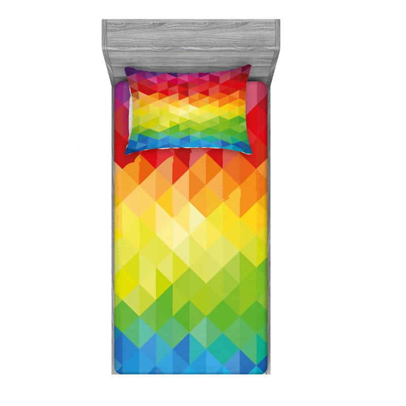 Microfiber Geometric Sheet Set