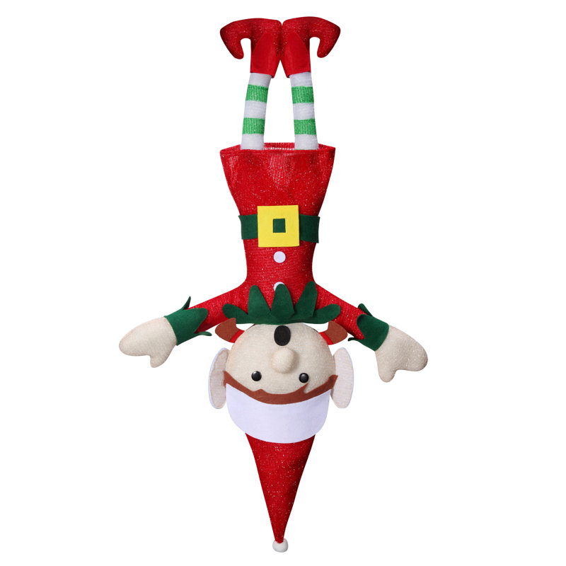 Fabric Christmas Decoration, 55" H x 30" W x  4" D