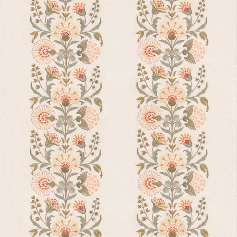 Original Brantwood Annesley Fabric, Coral