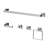 Topcraft 5-Piece Stainless Steel Bathroom Hardware Set-125501410