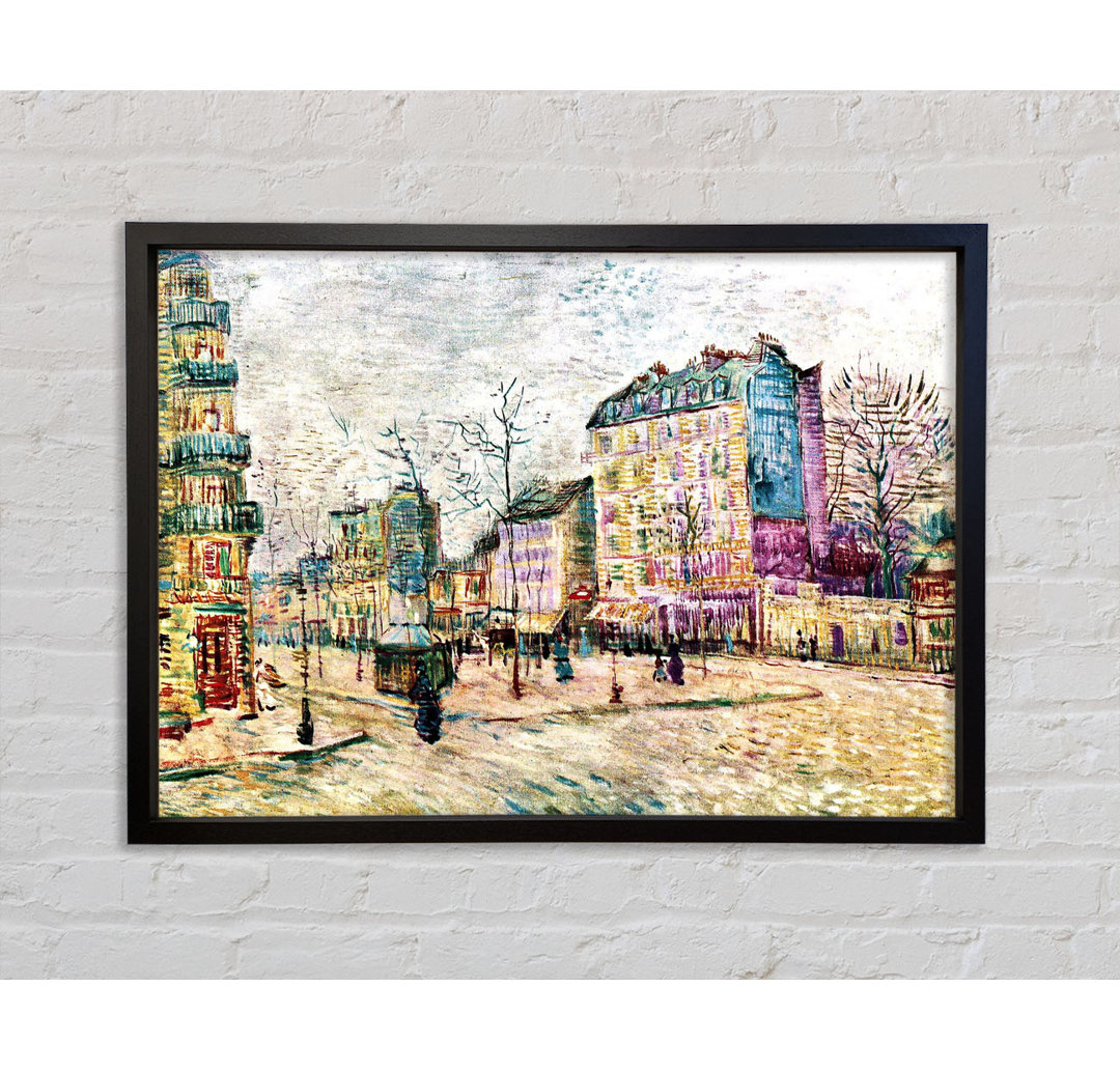 Van Gogh Boulevard De Clichy von Vincent Van Gogh - Einzelbildrahmen Kunstdrucke auf Leinwand