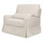 Crawford Pillowback Chair and a Half Upholstered Swivel Glider-1636909259
