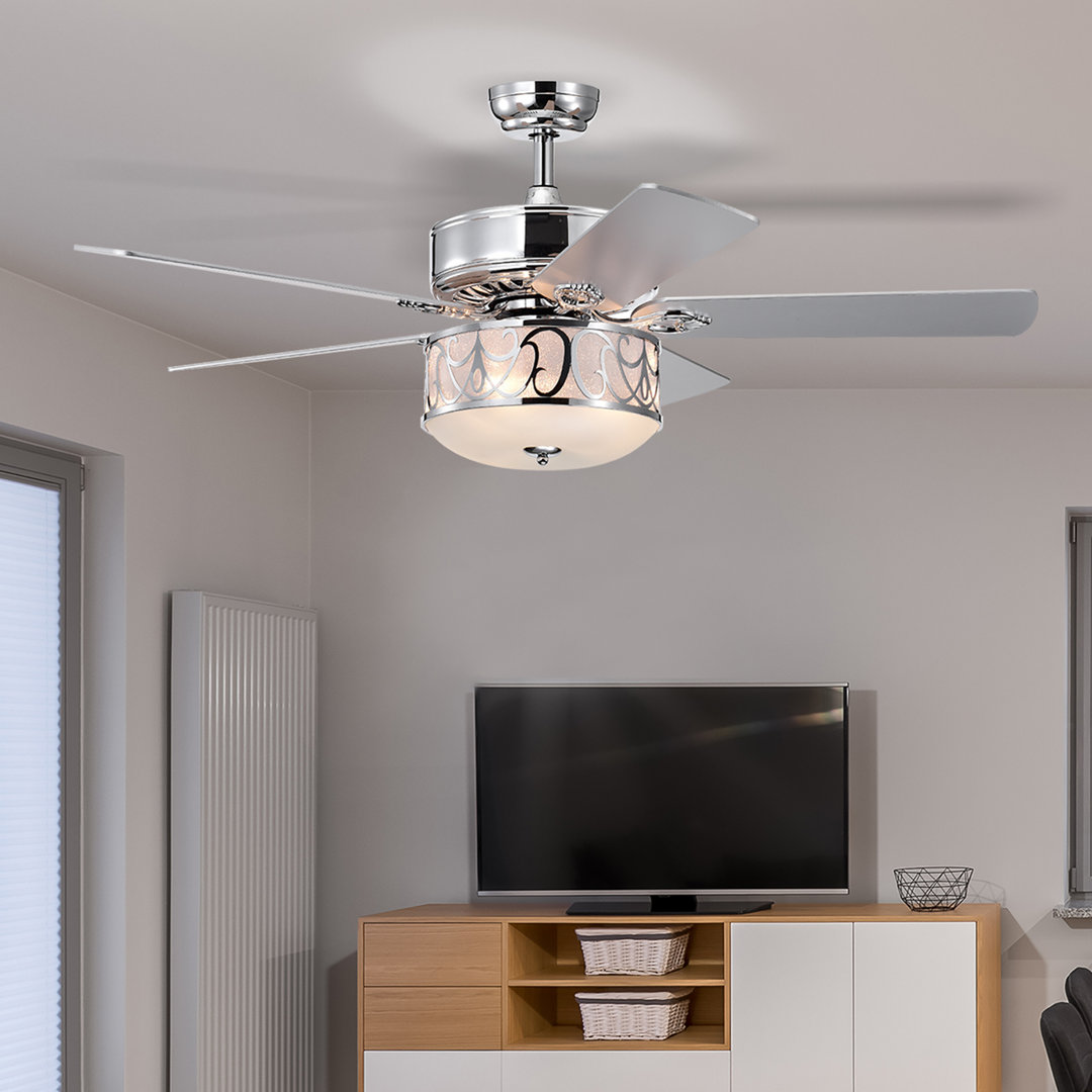Alayja 52'' Ceiling Fan with Light Kit Alcott Hill®