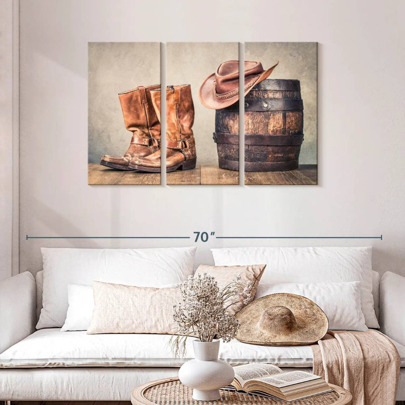 Style cowboy de l'Ouest Lelar, H 28 po x l 45 po