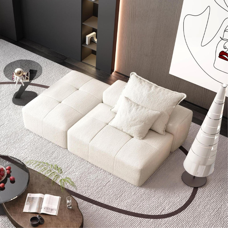 Canapé modulaire surdimensionné Modern, Blanc