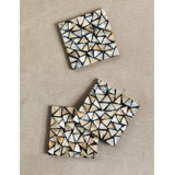 Stoneware Square 4 Piece Coaster Set
