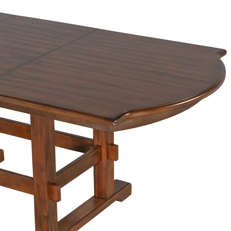 Ensemble de table de salle à manger extensible en bois avec banc 78 pièces 6 pièces TopMAX