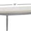 Banc rembourré capitonné beige clair Coastal