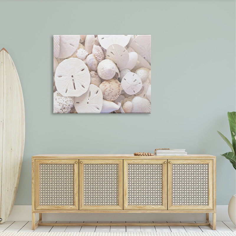 «White Mixed Sand Dollar» par Lil 'Rue, H 36 po x l 48 po x P 1,5 po