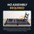 Hathaway 6 Ft Portable Pool Table, Adult Folding Billiard Tables for Game Room with Easy Foldable Storage, Includes Billiard Balls, Cues, Chalk & Brush