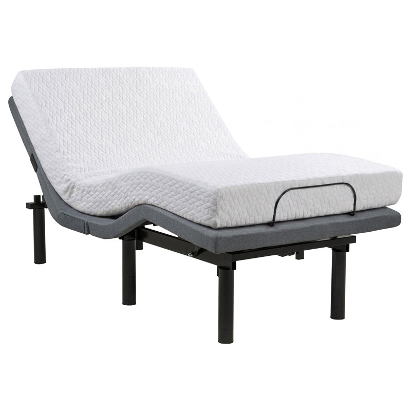 Sommier articulé Weston Twin XL à double moteur, noir et gris