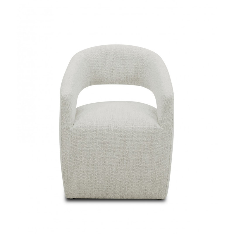 Fauteuil 26 po en tissu crème