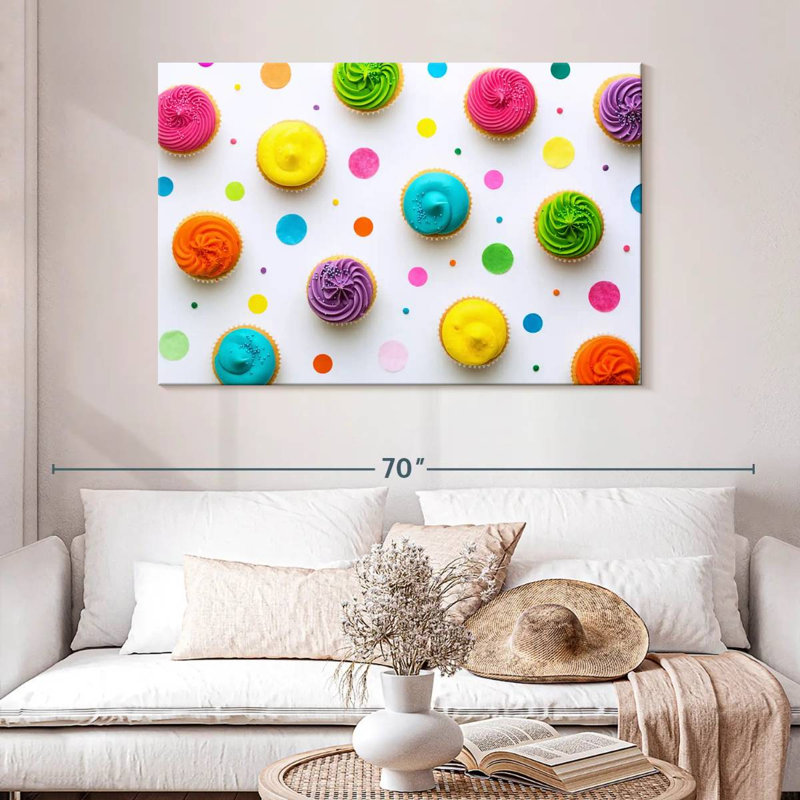 Yarlin Cupcakes, 32" H x 48" W