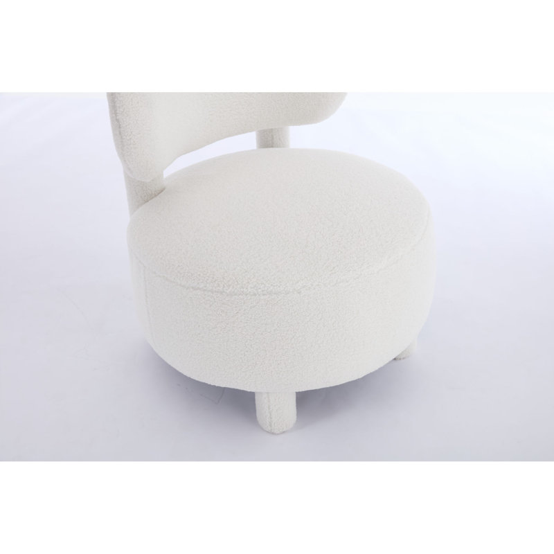 Chaise de chambre à coucher confortable et ergonomique en tissu