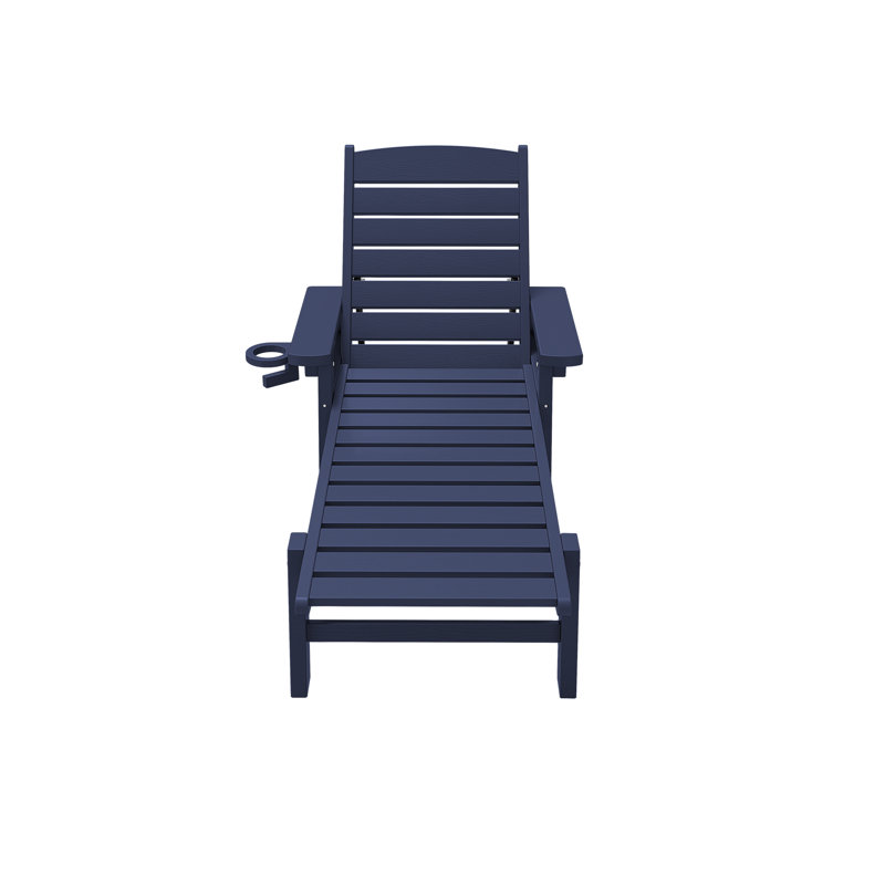 Grzedzinska Reclining Outdoor Lounge Adirondack Chair, Orange