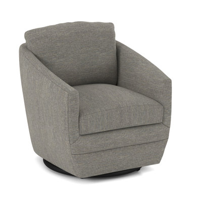 Upholstered Swivel Barrel Chair