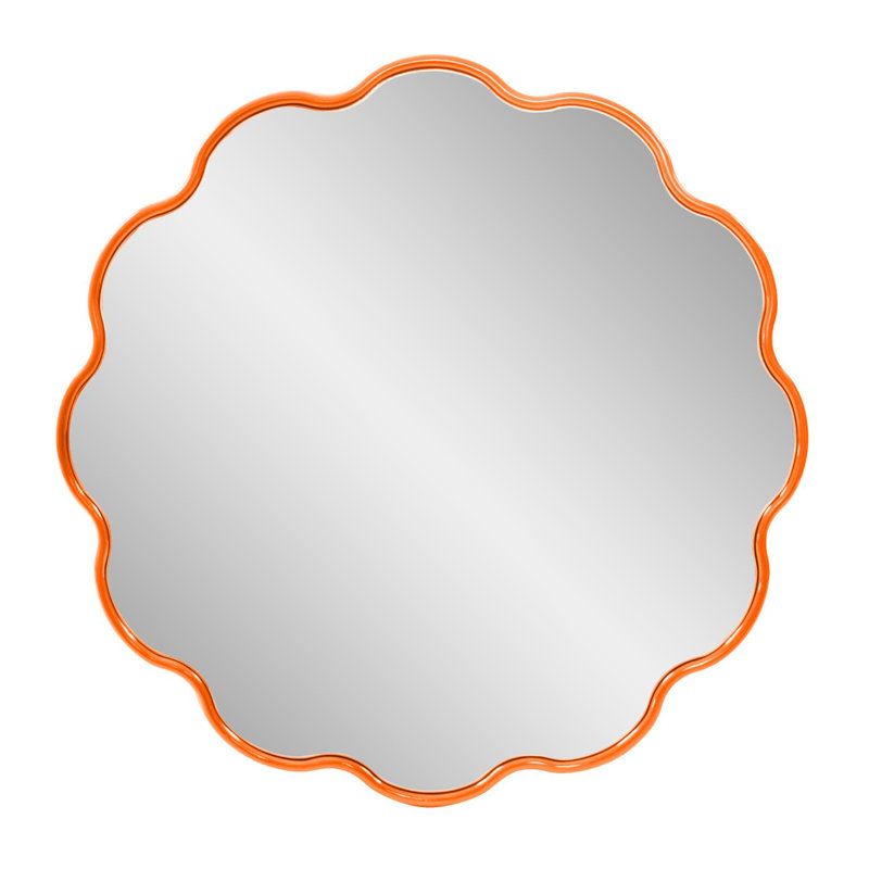Anderson Round Mirror, Orange