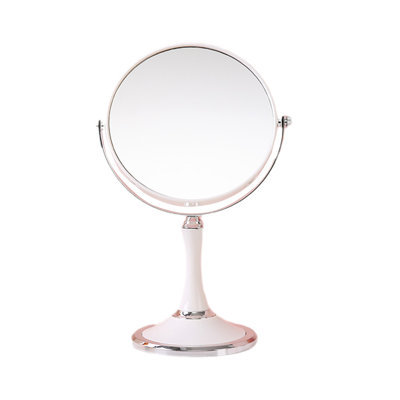 Adjustable Normal  Three Timesmagnification Double-sided Makeup Mirror 360Rotation Folding Portable Desk Vanity Mirror With Stand Shower Shaving Cosmetic Mirror