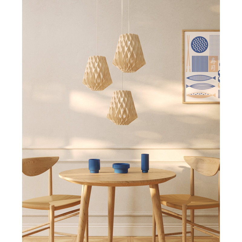 Lampe en bouleau naturel 11,8 po Pilke, Bouleau naturel