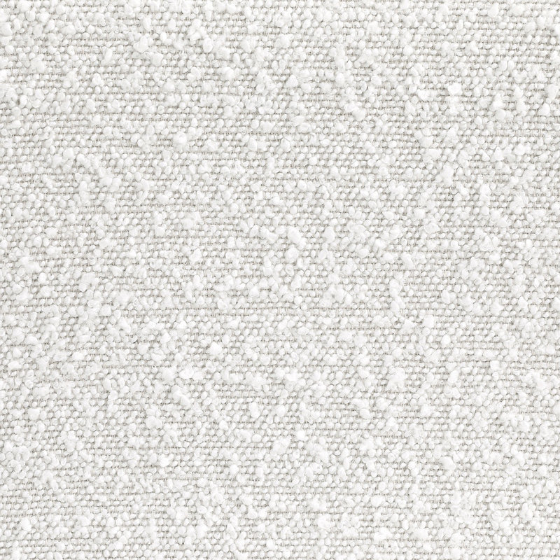 Chaise courbée sans accoudoirs Austin Boucle, Crème
