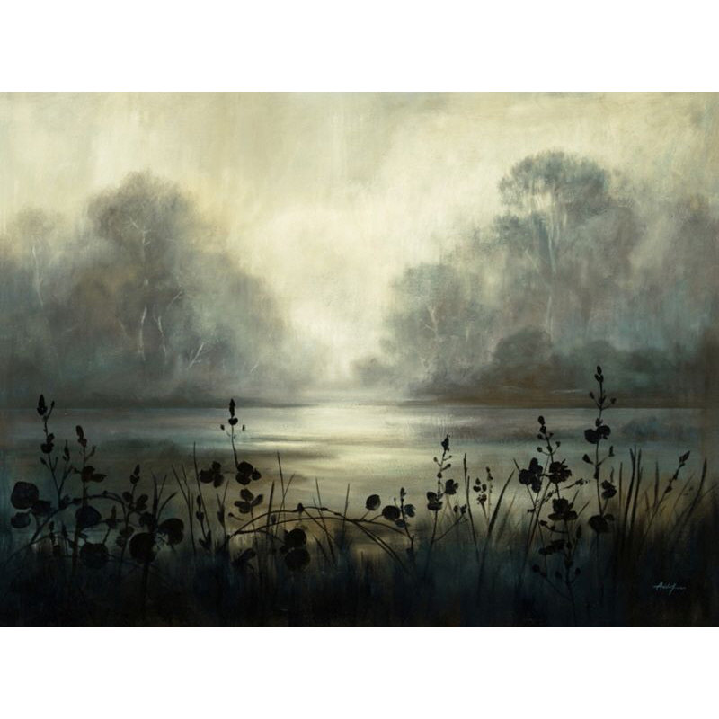 Misty Morning Print by Chelsea Art Studio, 27" H x 36" W x 1.5" D, Glass Coat