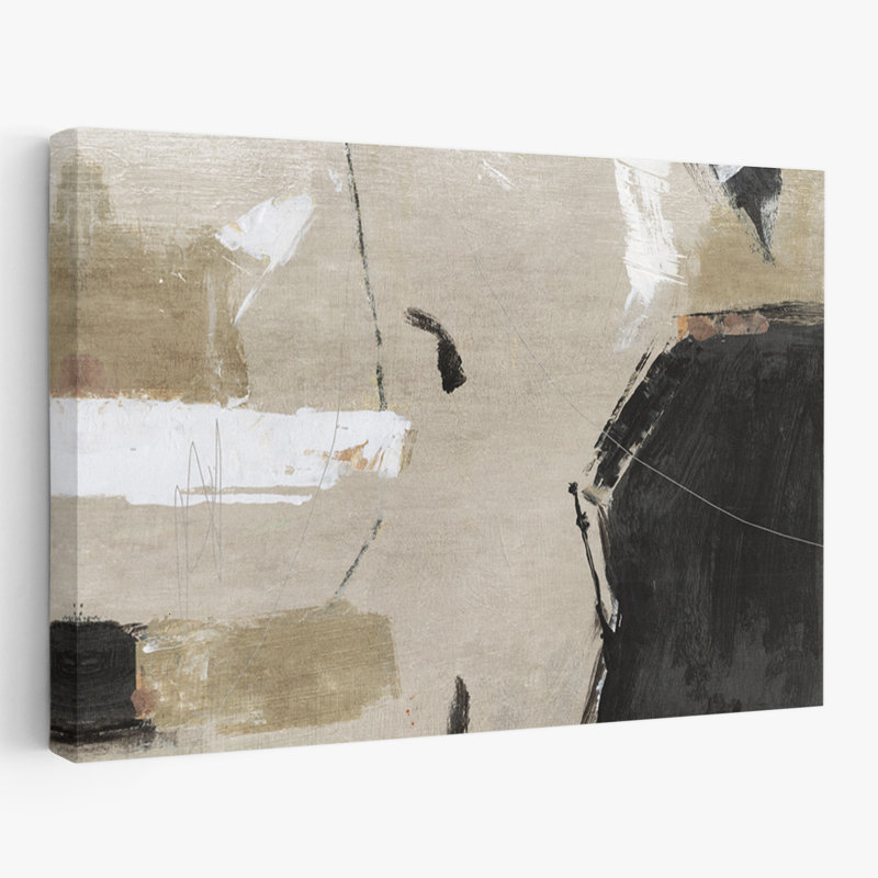 City Sidewalk 1 - Abstracts Minimalist Ensembles, art noir, H 40 po x l 60 po