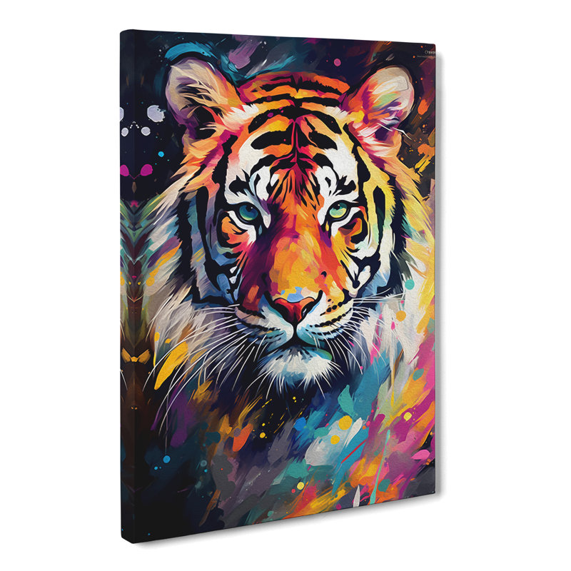 Tiger Modern No.2 - Print, 50cm H x 35cm W x 3cm D
