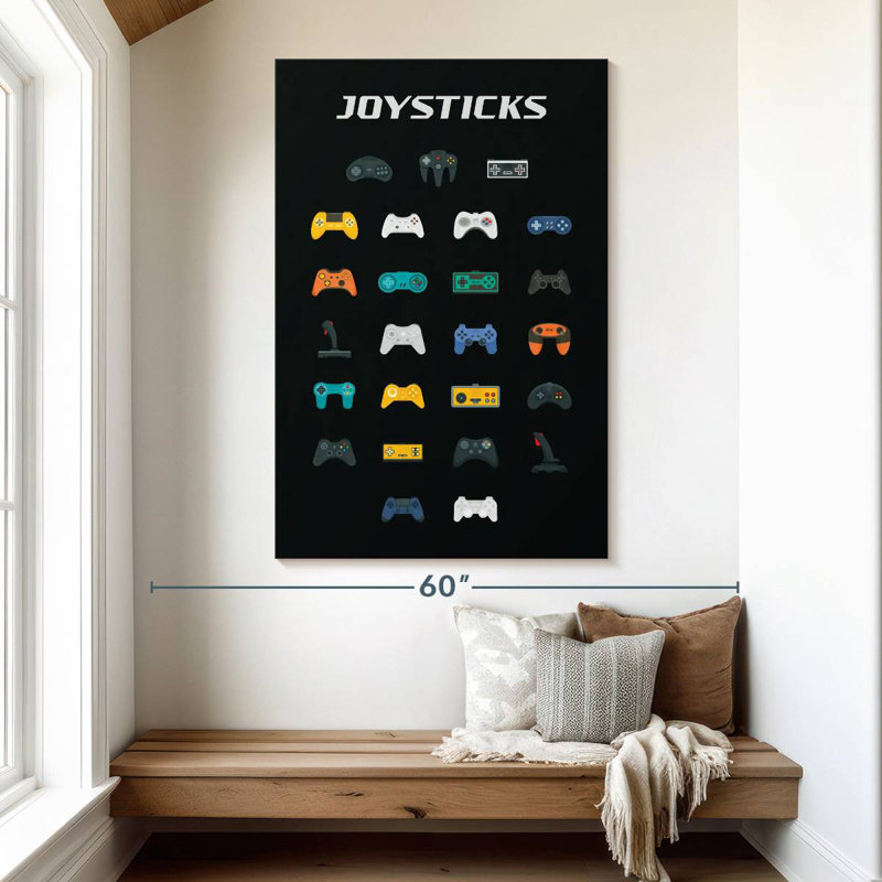 Keiraleigh Joysticks, 51" H x 34" W