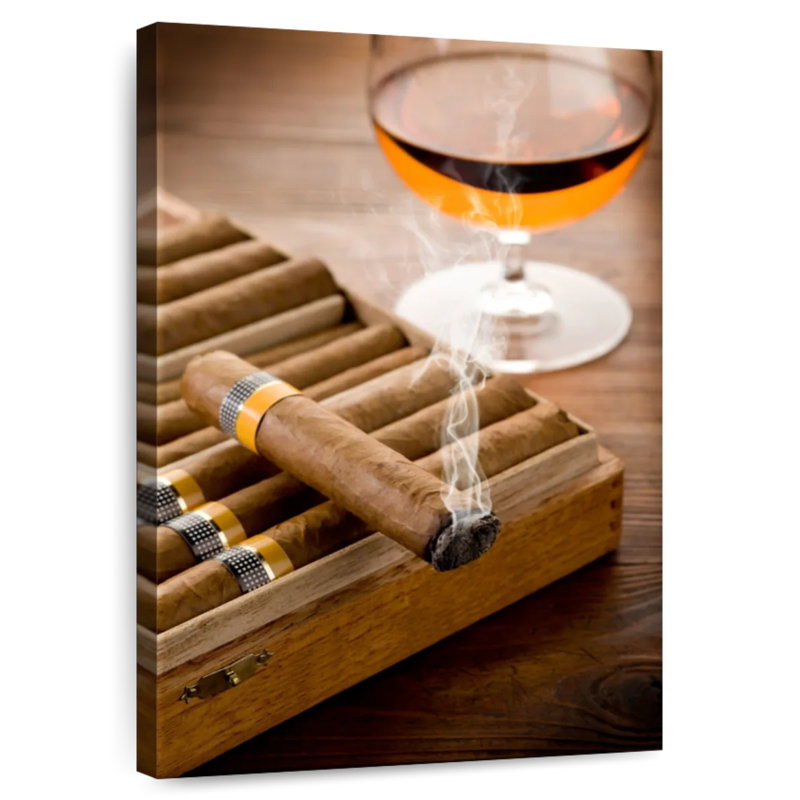 Senne Cigar And Whiskey, 30" H x 20" W