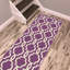 Tapis mauve crocheté et bouclé Van Buren-1751111182