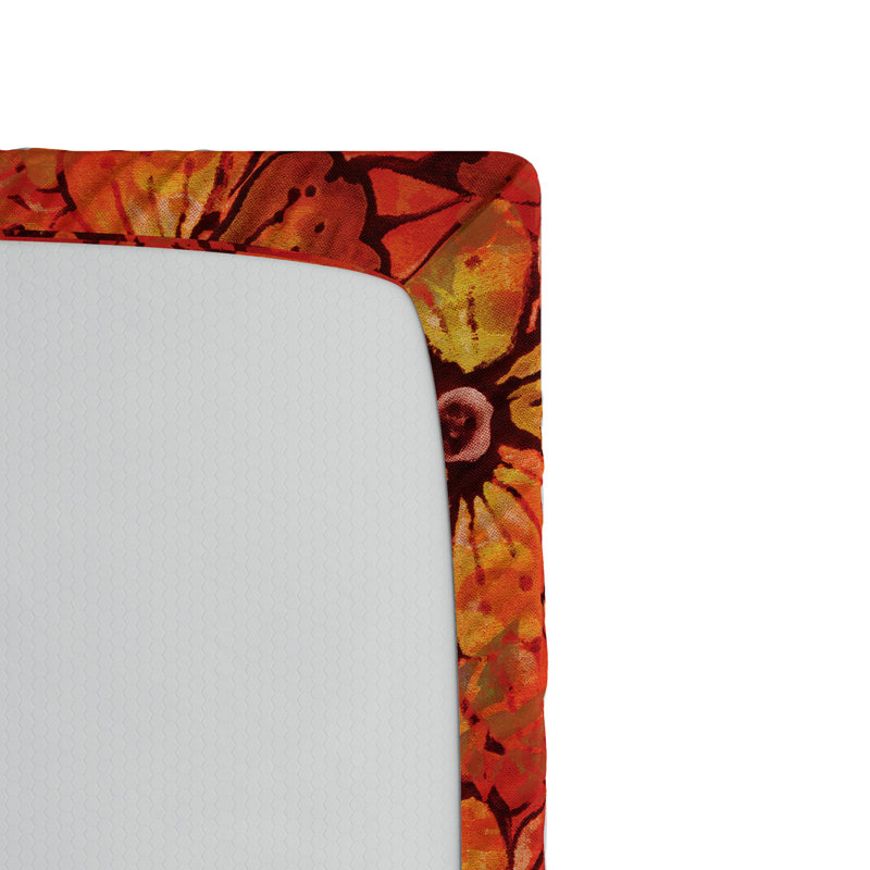 Microfiber Floral Fitted Sheet, Full Fitted Sheet