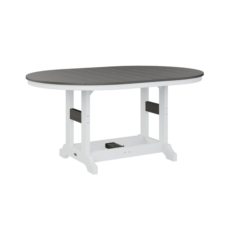 Table de bar Berlin Classic, Gris côtier, H 39,5 po x l 44 po x P 64 po