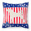 Coussin intérieur/extérieur carré à motif uni patriotique-383285580