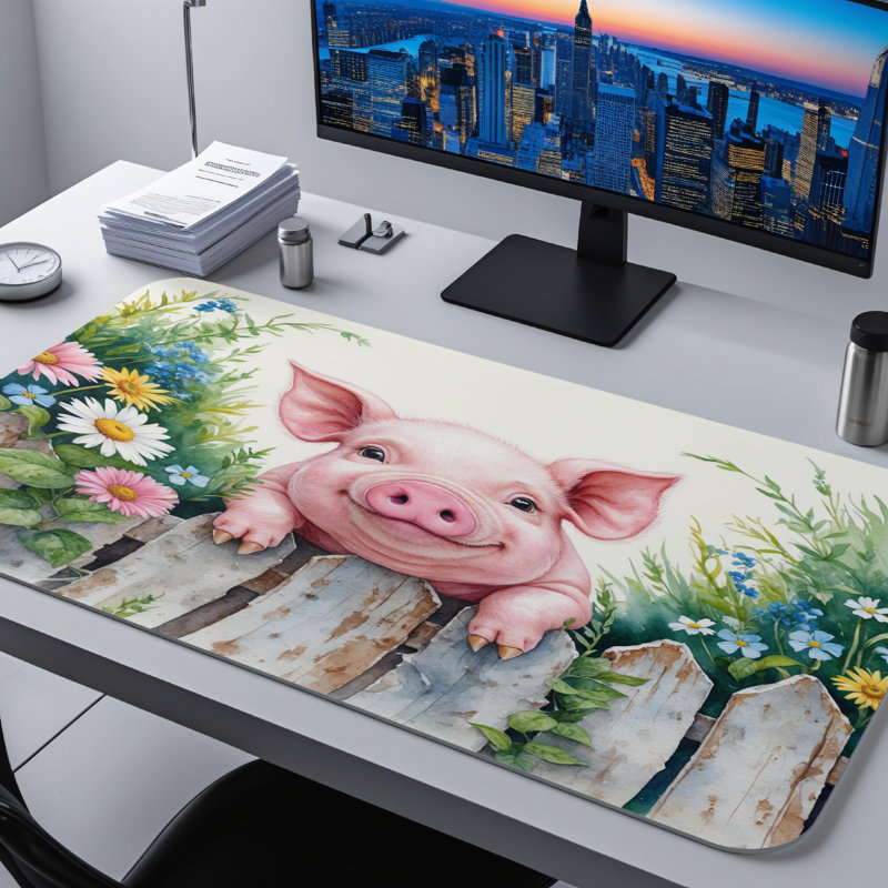 Polyester Desk Pad, 14.4x12.1