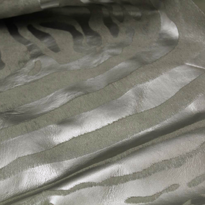 Tapis argenté tissé à la main Perchoir