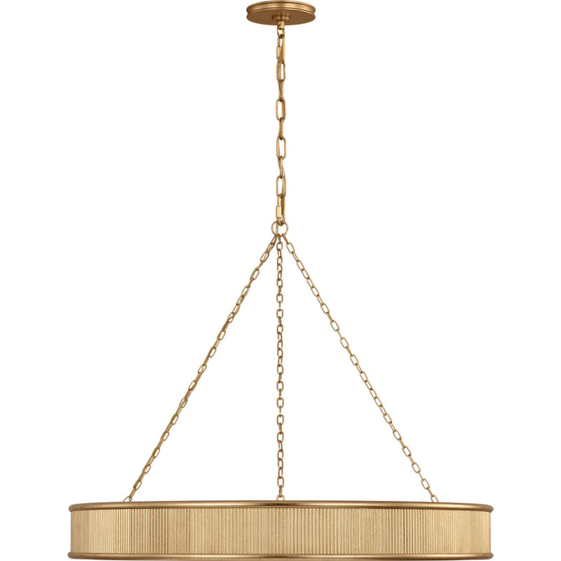 Lustre Rigsby, H 4,5 po x l 36 po x P 36 po, Doré, 10